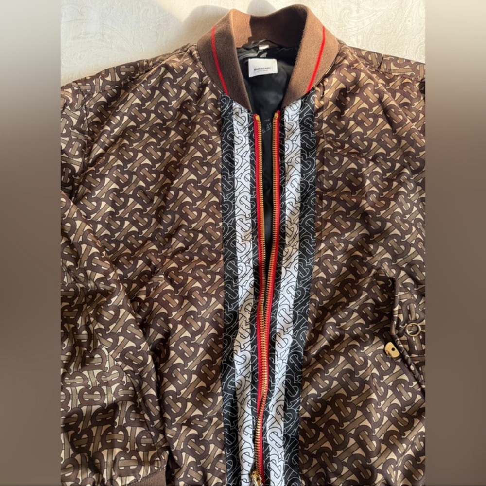 Burberry Brown and Black Monogram Jacket